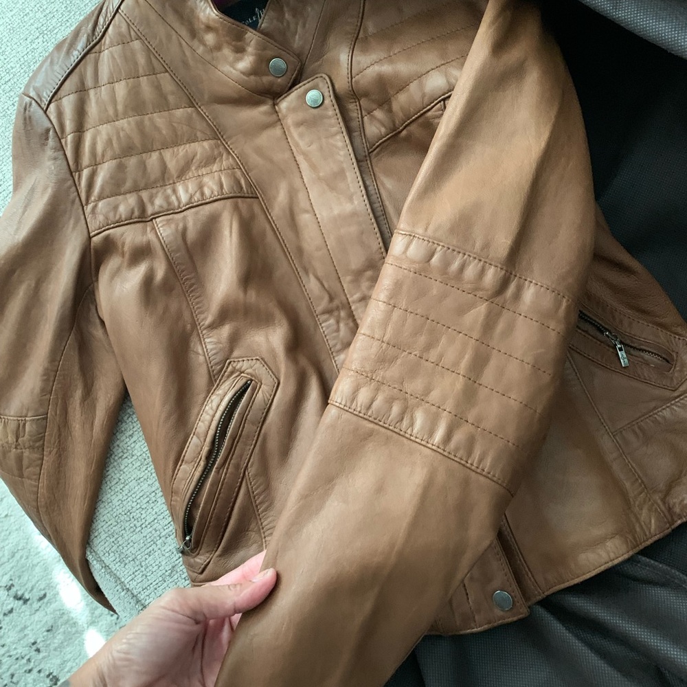 Cole Haan Leather Women’s Jacket - Picture 2 of 8